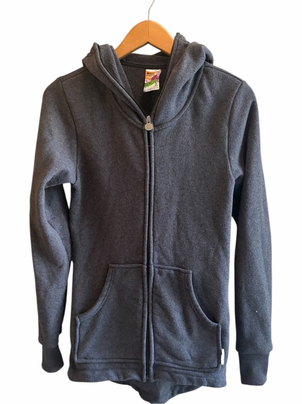 BURTON Charcoal Gray Dry Ride Columbia Hooded Zip Up Sweatshirt Jacket